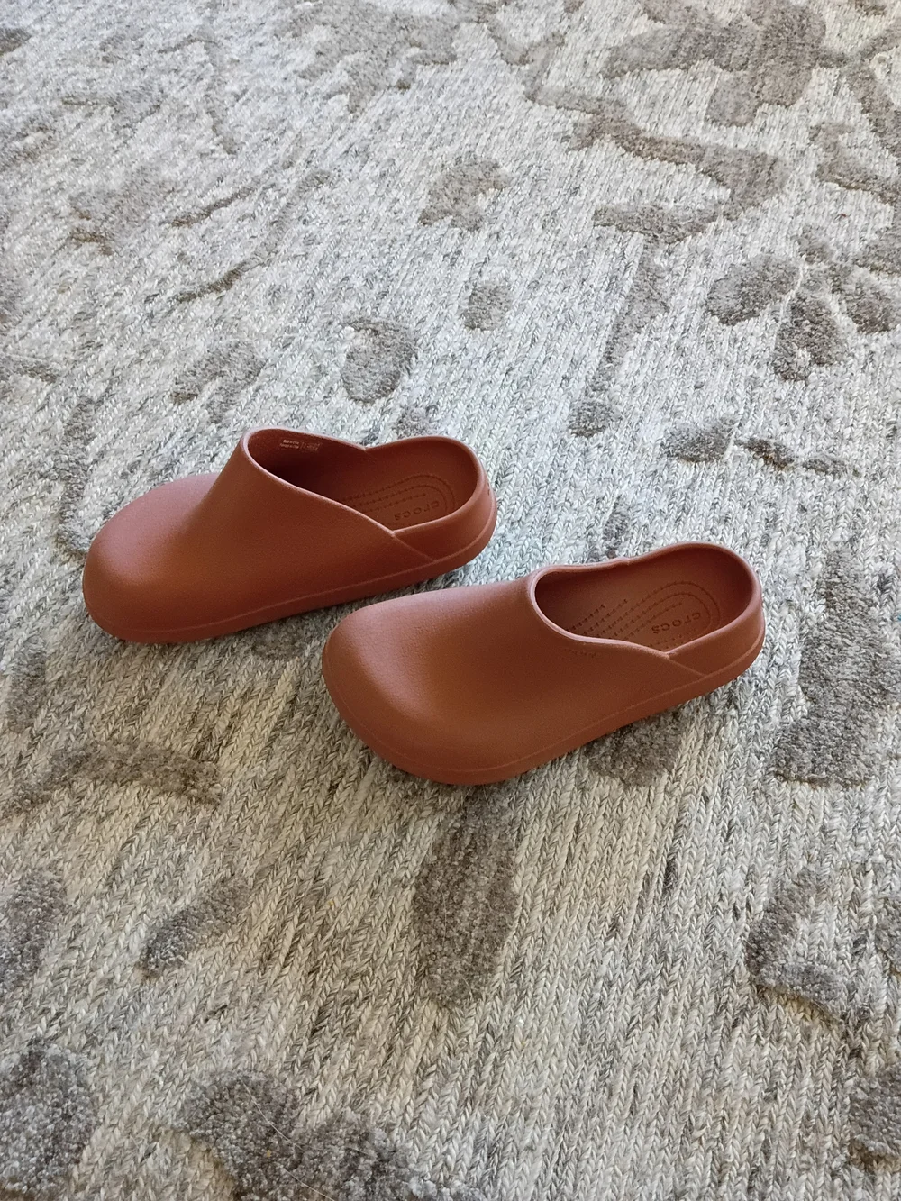 Kids Minimalist Crocs Dylan Clog Terracotta Clay Brown Mule Slip On Clogs Shoes